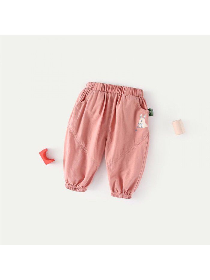 Amila children's wear baby sports pants spring  new girls' Leggings baby spring wear 
