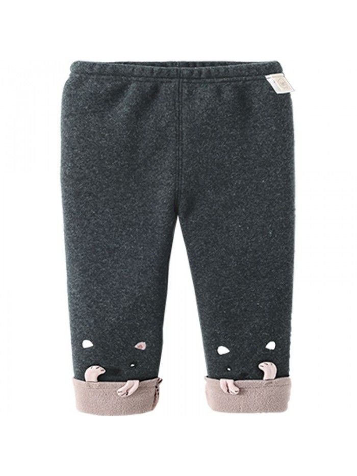 Girls' plush and thickened Leggings  new winter clothes children's winter Pants Girls' warm pants 