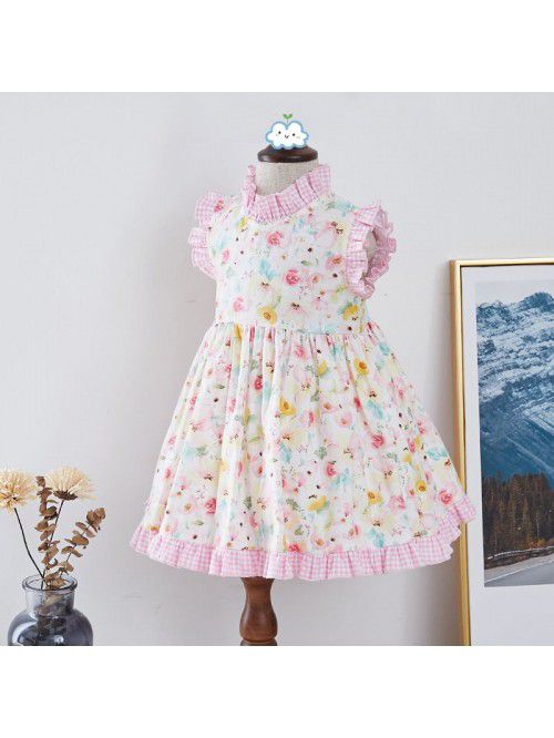 Girls' dress European and American children&#...