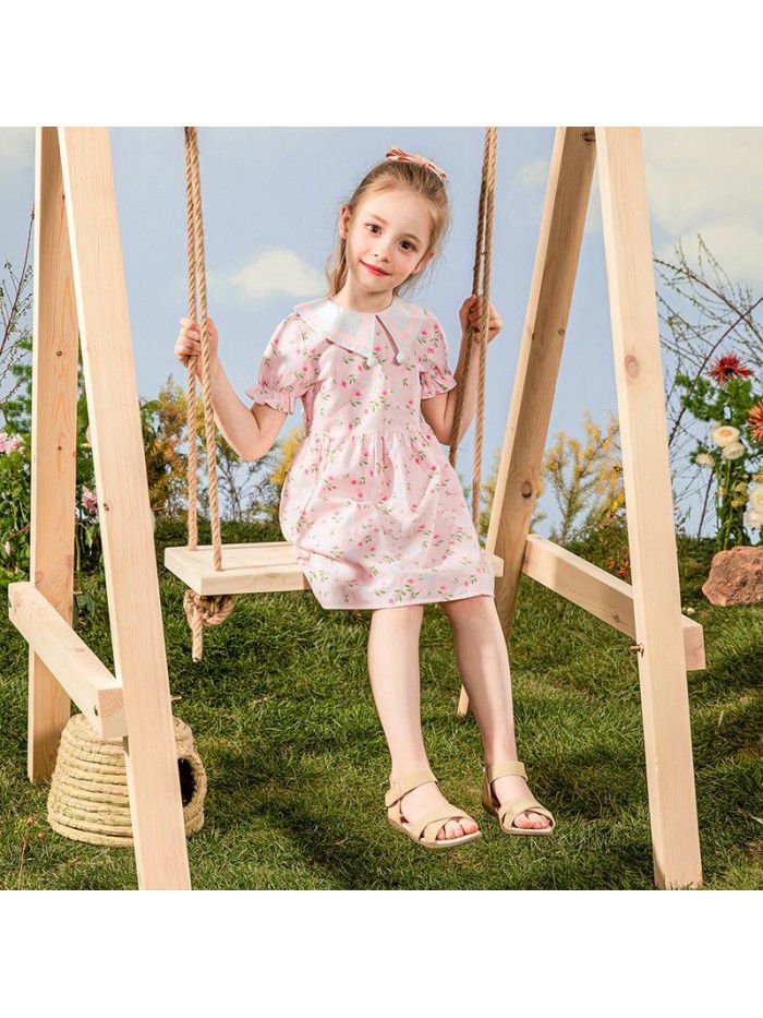 Cicie girl's dress Korean children's wear one hair generation baby summer  new children's printed skirt 