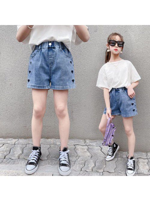 Girls' Jeans Shorts  summer thin love shorts ...
