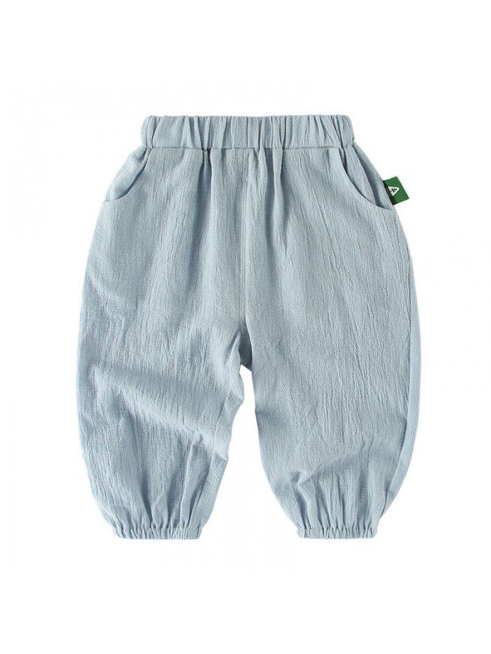 Amila children's summer pants  new children's lightweight and breathable mosquito repellent pants for boys and girls 