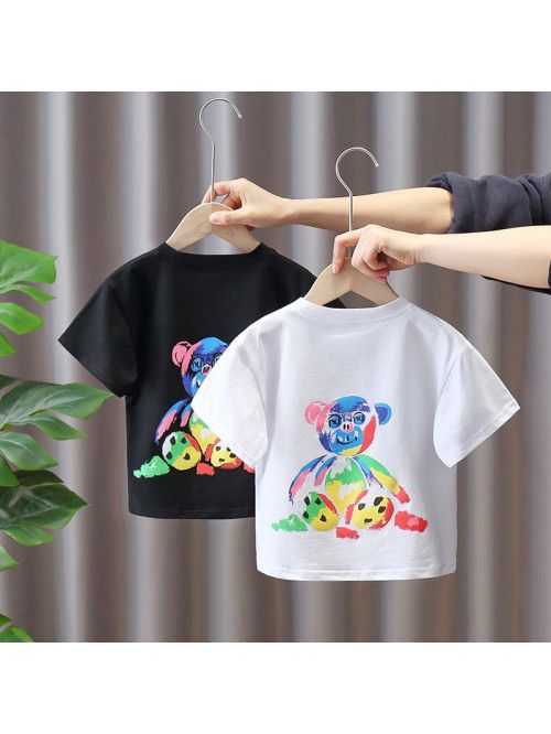 1444 boys and Girls Summer Short Sleeve girls half...
