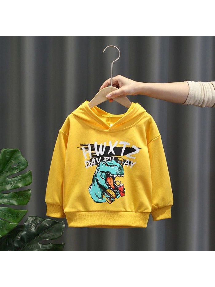 1343 boys' sweater spring and autumn  new children's Korean Long Sleeve T-Shirt Baby casual Hoodie 