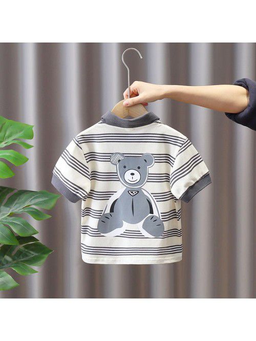 1445 boys' POLO SHIRT 3 children's strip...