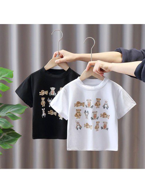 1446 children's clothing boys' T-shirt b...
