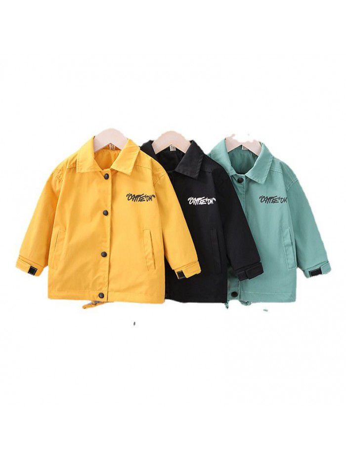 1426 boys' spring coat spring and autumn  new Korean windbreaker boys' spring and autumn coat foreign style children's wear 