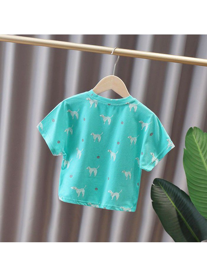 1461 boys' short sleeve T-shirt  new Korean baby half sleeve T-shirt foreign style fashion clothes children's summer wear 