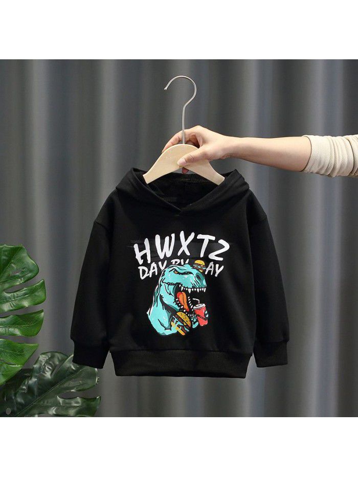 1343 boys' sweater spring and autumn  new children's Korean Long Sleeve T-Shirt Baby casual Hoodie 