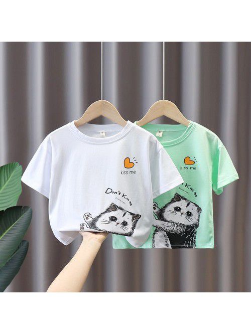 1522 boys' short sleeve T-shirt  summer new c...