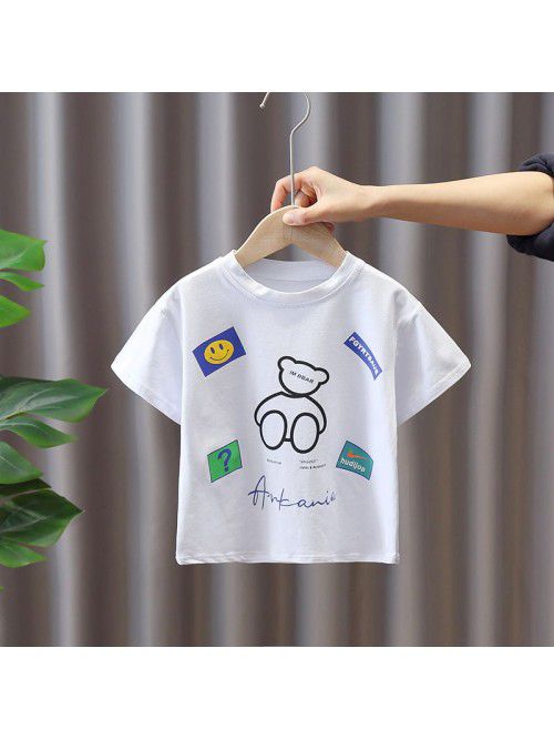 1464 boys' base coat Summer Short Sleeve T-Sh...