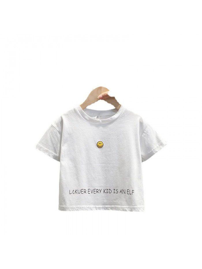 1509 boys' short sleeve T-shirt  summer new children's clothing baby 1 year old 3 baby half sleeve thin T-shirt 
