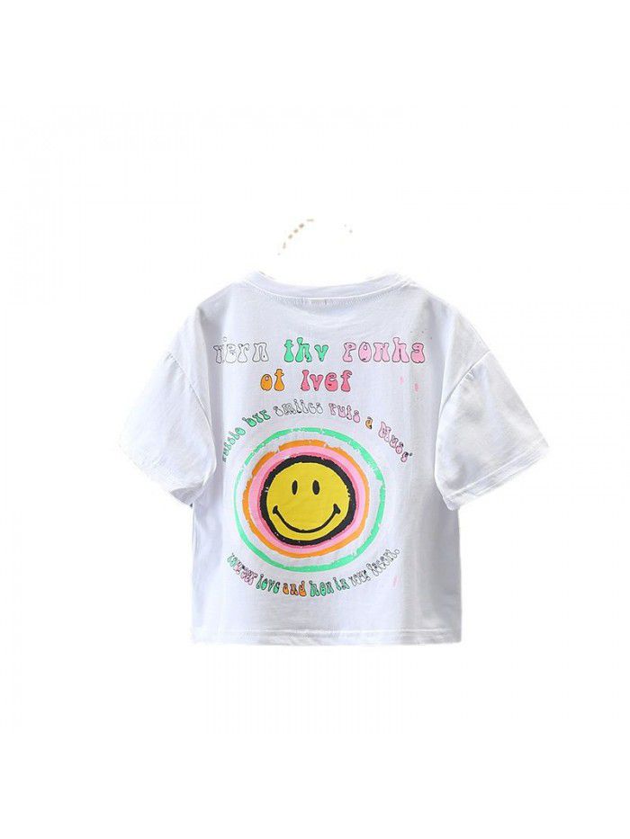 1523 children's short sleeve T-shirt summer clothing  new children's clothing boys' half sleeve baby Korean top children's T-shirt 