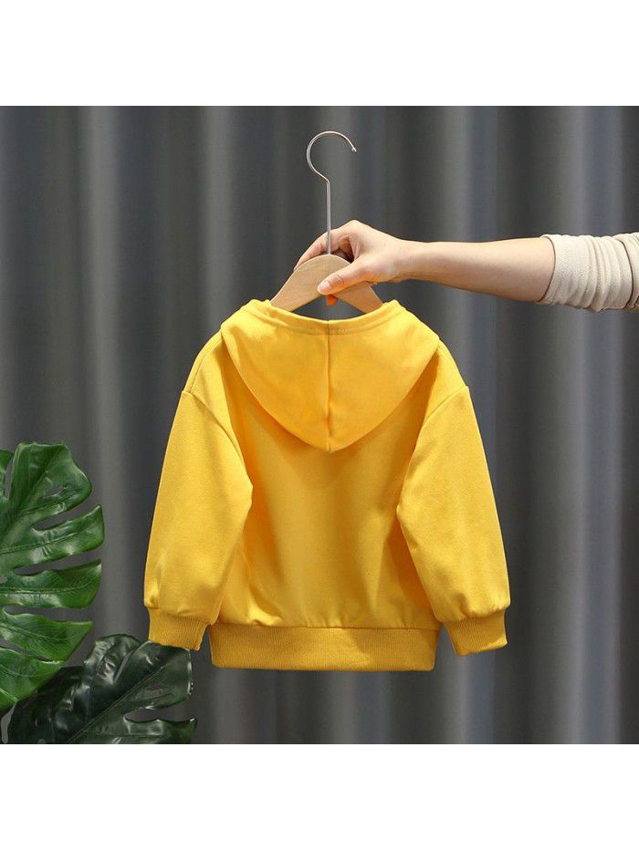 1343 boys' sweater spring and autumn  new children's Korean Long Sleeve T-Shirt Baby casual Hoodie 