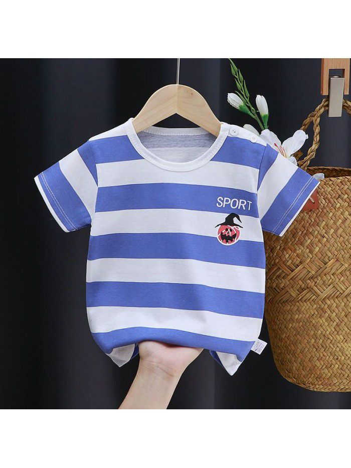 Children's short sleeve T-shirt pure cotton girls' summer baby's summer children's  boys' top 