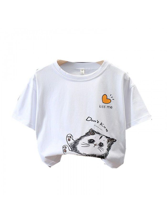 1522 boys' short sleeve T-shirt  summer new children's wear boys' round neck T-shirt children's cartoon top summer 