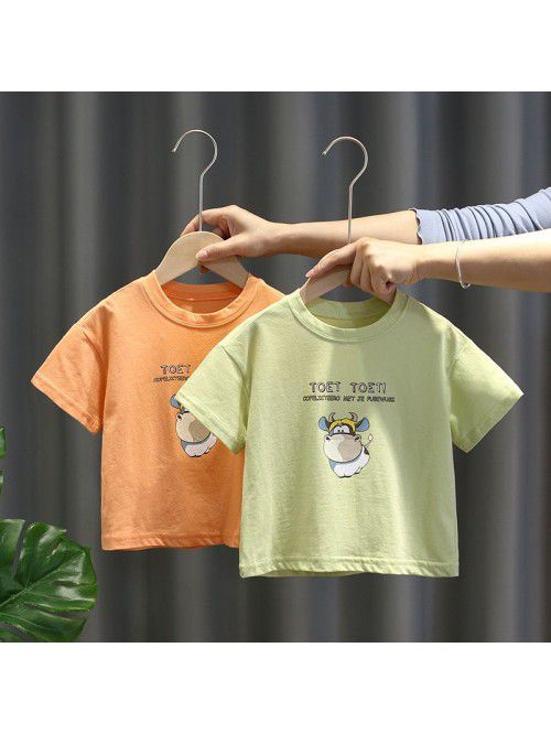 1507 boys' T-shirt short sleeve  summer new c...