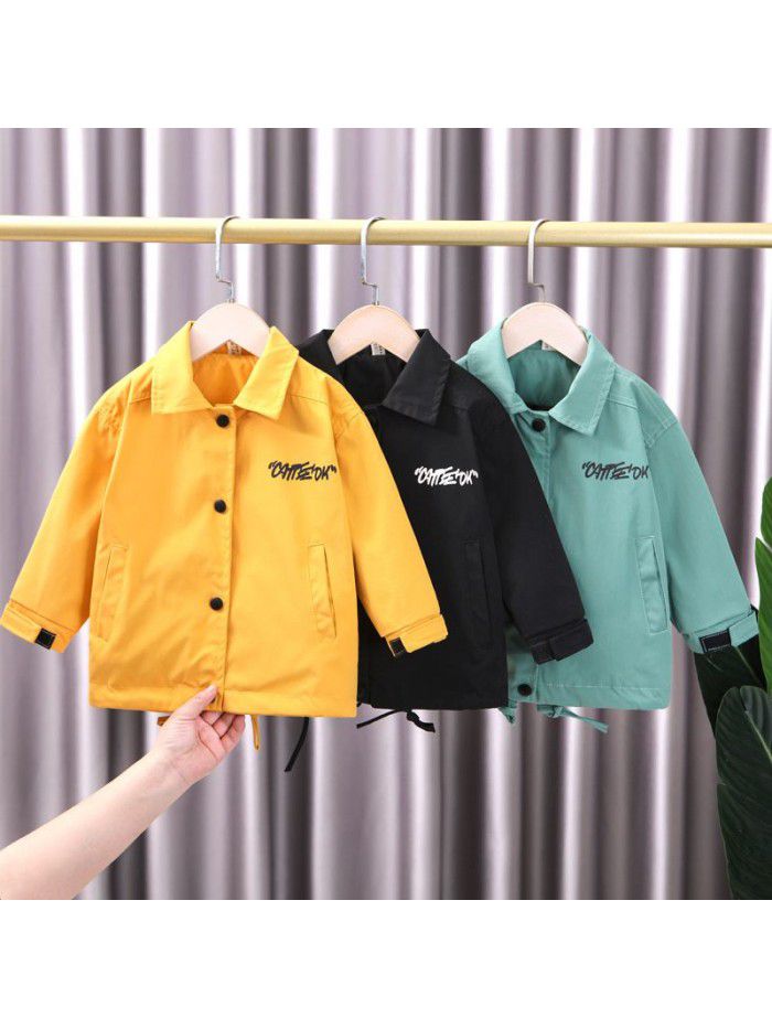 1426 boys' spring coat spring and autumn  new Korean windbreaker boys' spring and autumn coat foreign style children's wear 