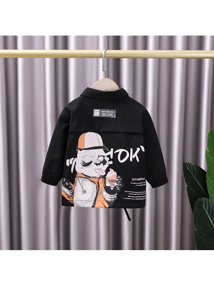1426 boys' spring coat spring and autumn  new Korean windbreaker boys' spring and autumn coat foreign style children's wear 