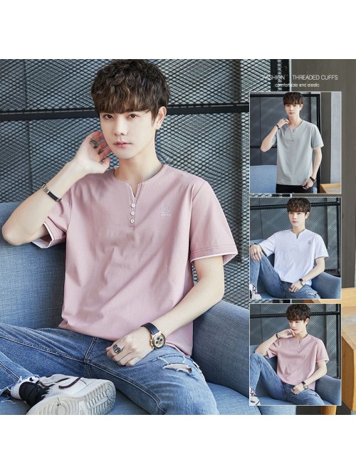  spring men's short sleeve T-shirt national t...
