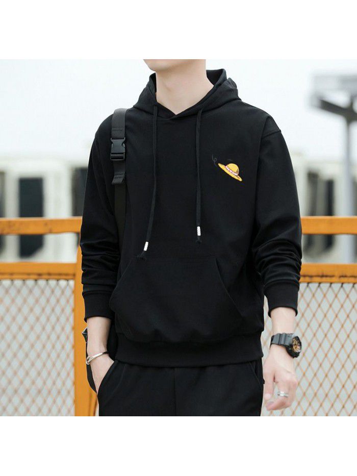 Autumn men's fashion brand Sweater Hoodie spring and autumn Korean fashion loose couple hip hop thin jacket men's 
