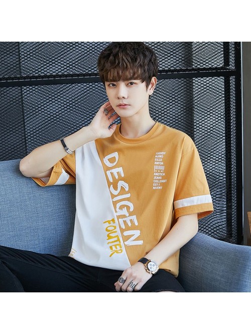  summer new short sleeve t-shirt men's fashio...