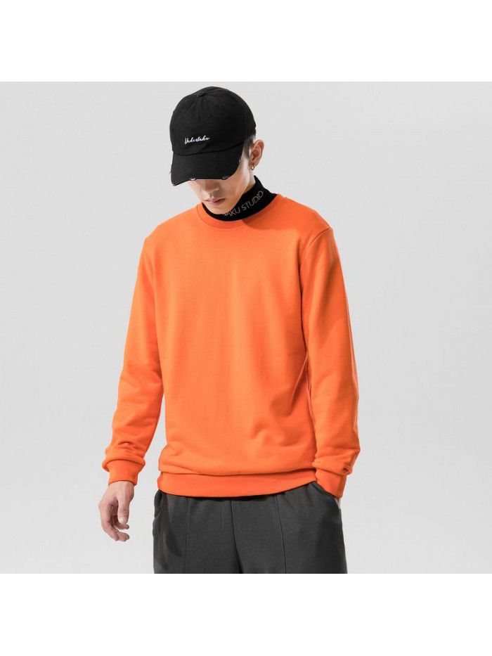 Fashion sweater men's  autumn new men's wear Korean Trend loose round neck bottomed shirt for young students 