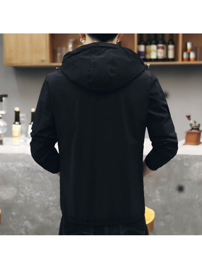 Men's coat  new slim jacket leisure spring and autumn youth fashion Korean version handsome clothes 