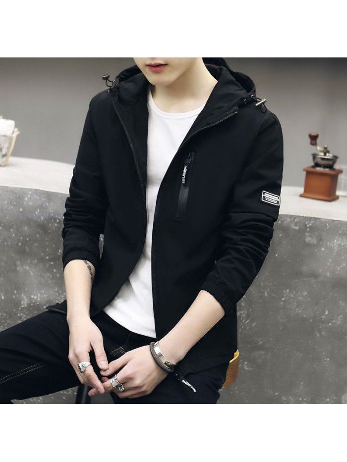 Men's coat  new slim jacket leisure spring and autumn youth fashion Korean version handsome clothes 