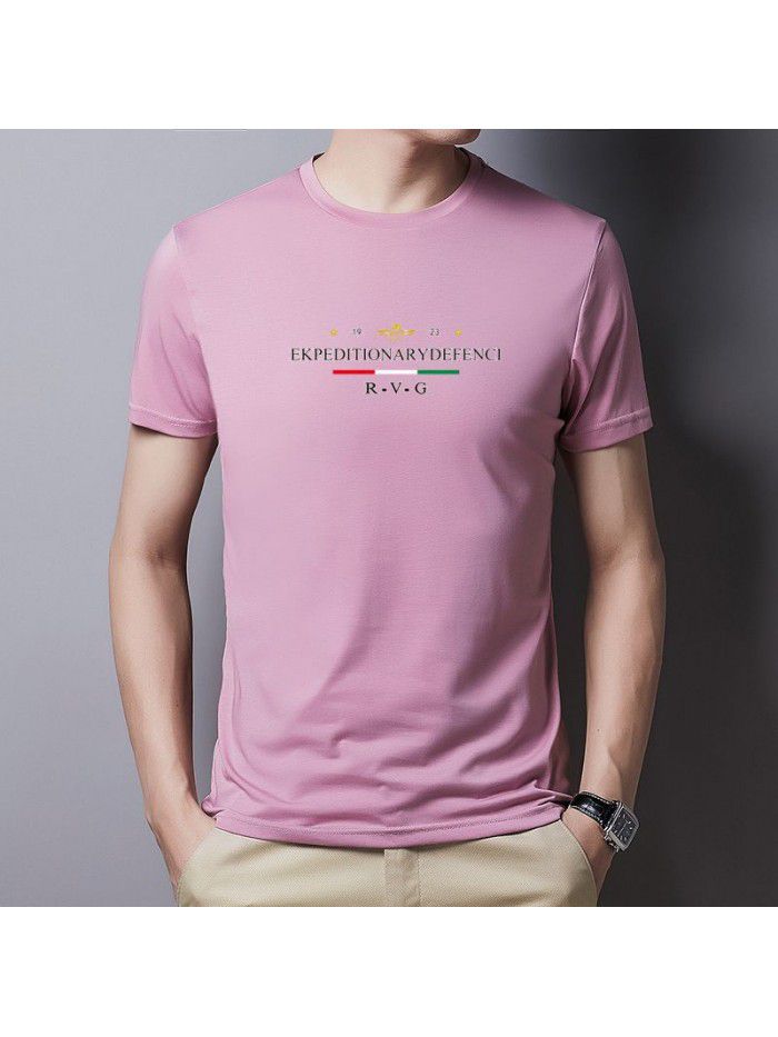 men's short sleeve t-shirt men's summer round neck half sleeve men's t-fashion men's T-shirt youth undergarment short sleeve men's T-shirt 