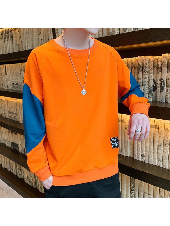 Weiyi men's autumn  new national trend Korean loose casual Pullover men's youth student trend 
