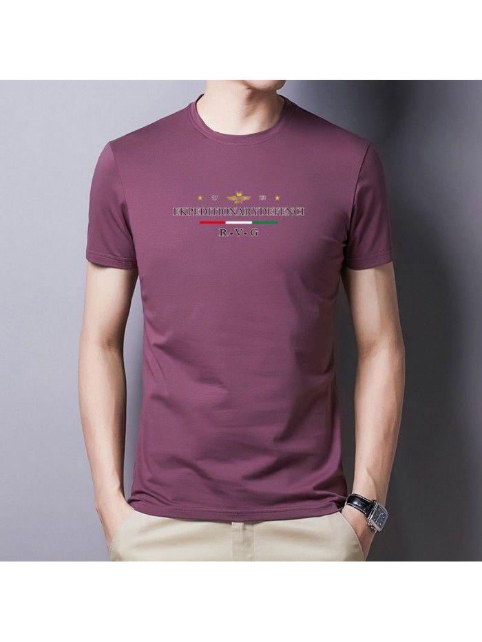 men's short sleeve t-shirt men's summer round neck half sleeve men's t-fashion men's T-shirt youth undergarment short sleeve men's T-shirt 