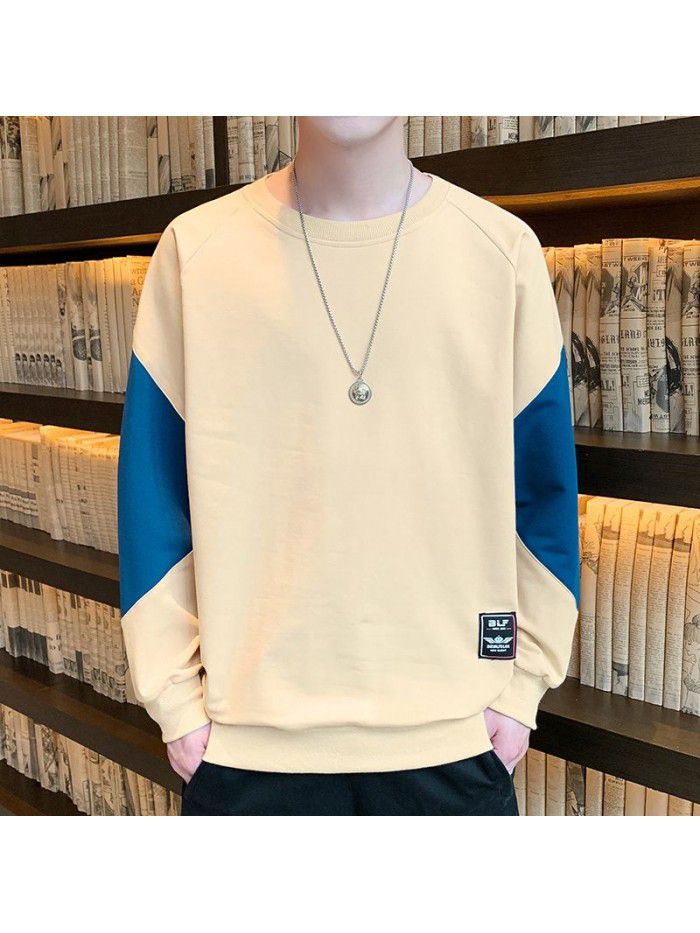 Weiyi men's autumn  new national trend Korean loose casual Pullover men's youth student trend 