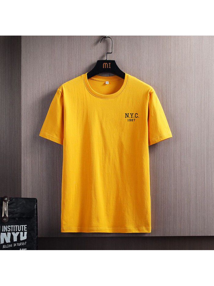  new summer men's short sleeve t-shirt men's upper garment half sleeve fashion boys sympathize with students 