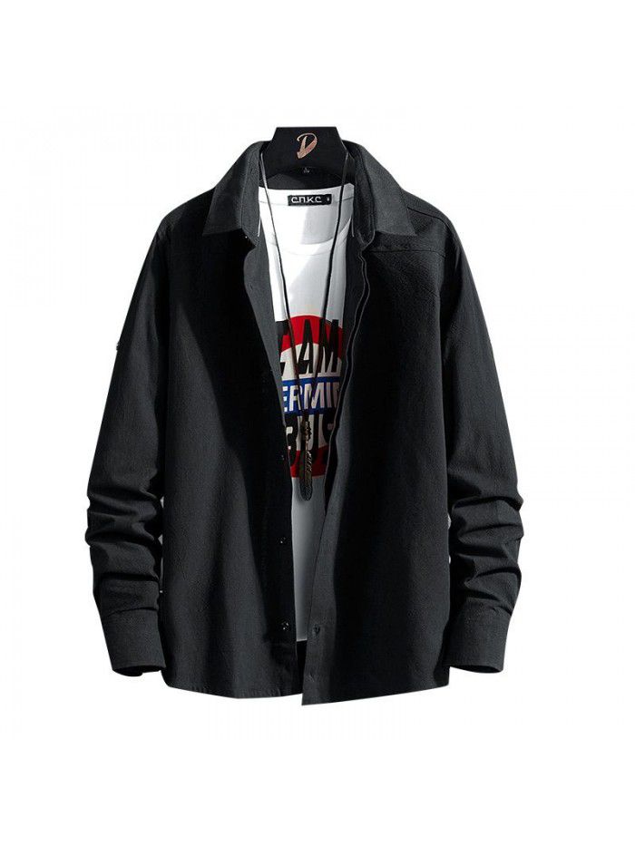 new spring and autumn men's long sleeve shirt men's slim men's shirt casual clothes men's fashion 