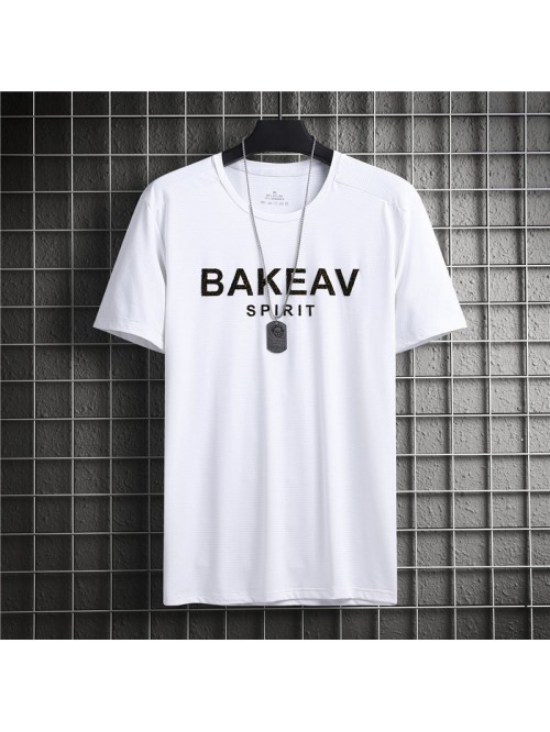 Ice cool and breathable short sleeve t-shirt men&#...