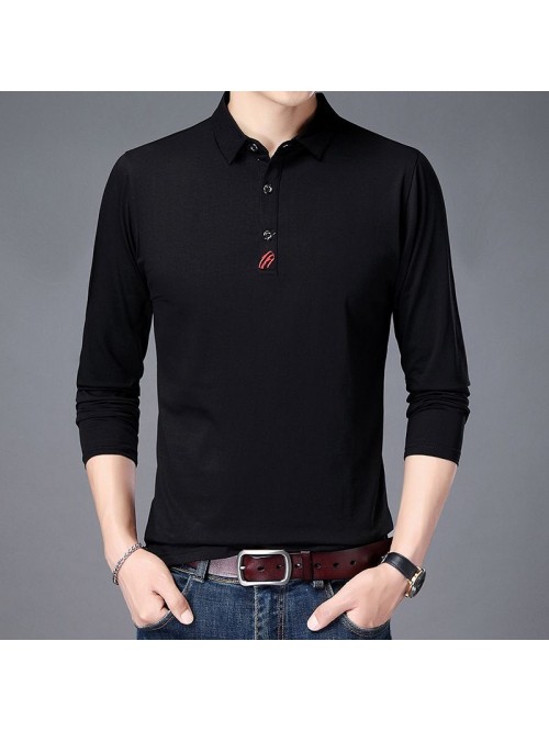  spring and autumn cotton long sleeve t-shirt men&...