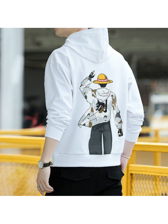 Autumn men's fashion brand Sweater Hoodie spring and autumn Korean fashion loose couple hip hop thin jacket men's 