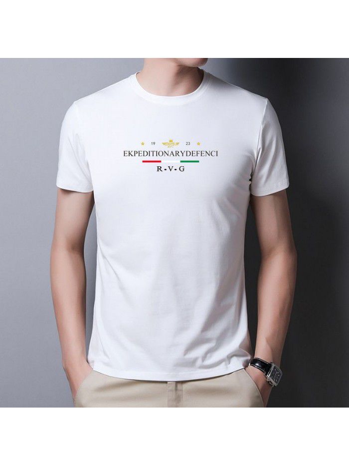 men's short sleeve t-shirt men's summer round neck half sleeve men's t-fashion men's T-shirt youth undergarment short sleeve men's T-shirt 