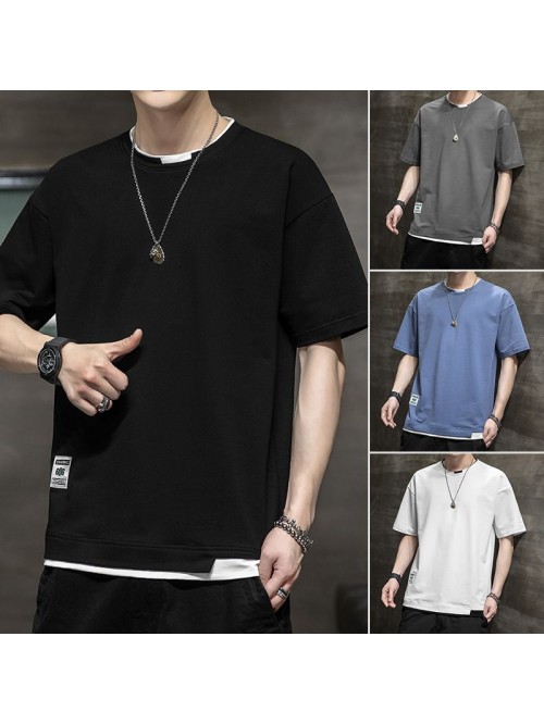 Summer new short sleeve T-shirt  men's cotton...
