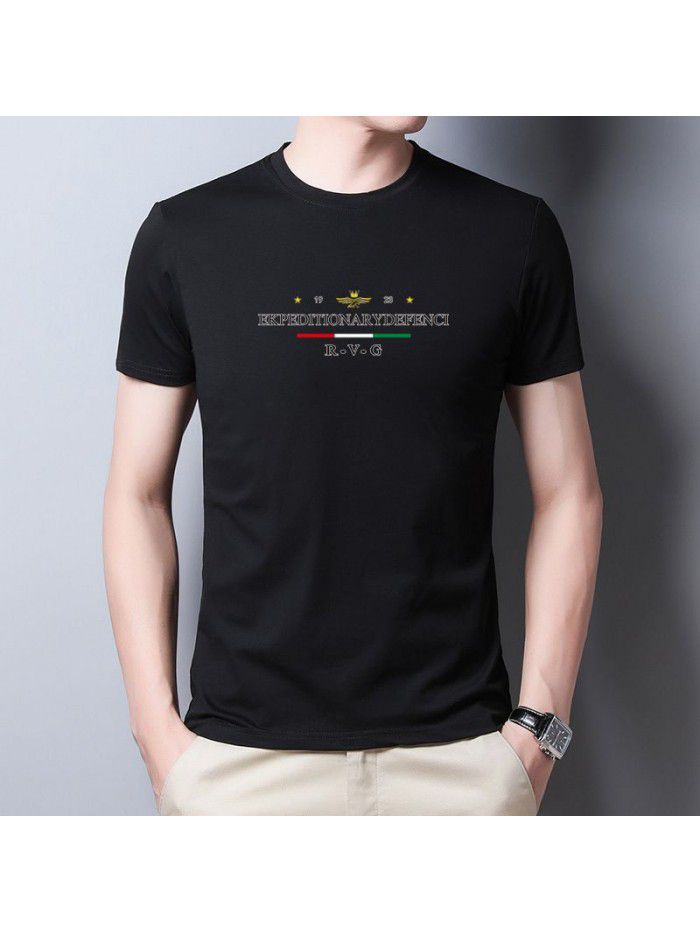 men's short sleeve t-shirt men's summer round neck half sleeve men's t-fashion men's T-shirt youth undergarment short sleeve men's T-shirt 