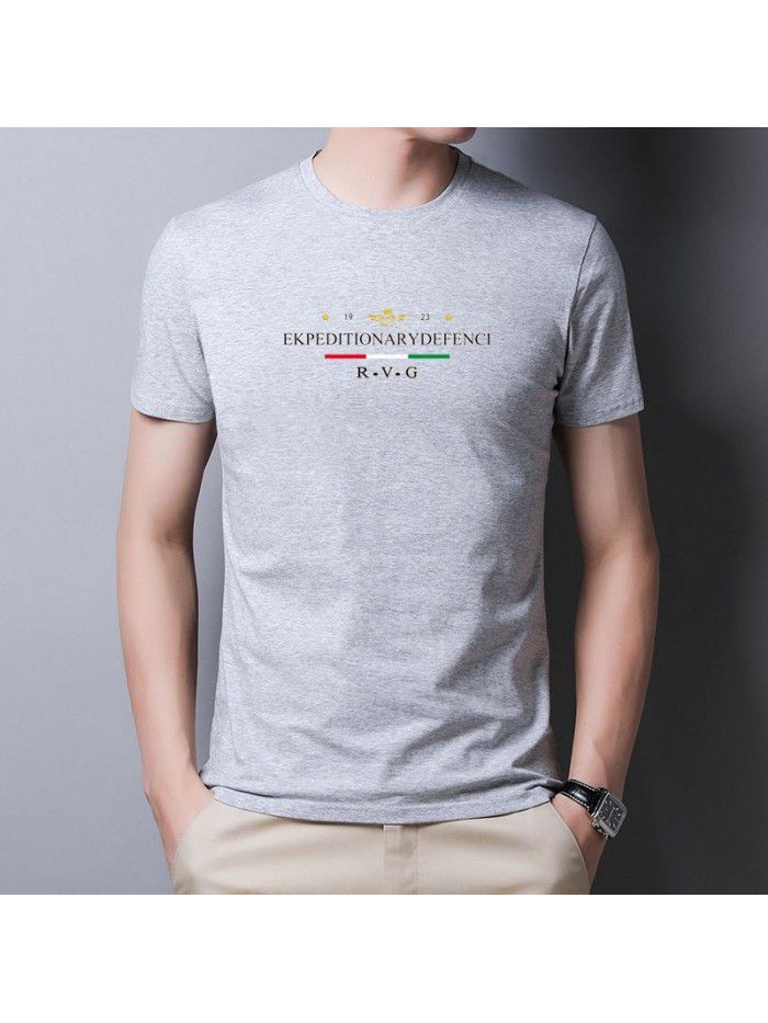 men's short sleeve t-shirt men's summer round neck half sleeve men's t-fashion men's T-shirt youth undergarment short sleeve men's T-shirt 