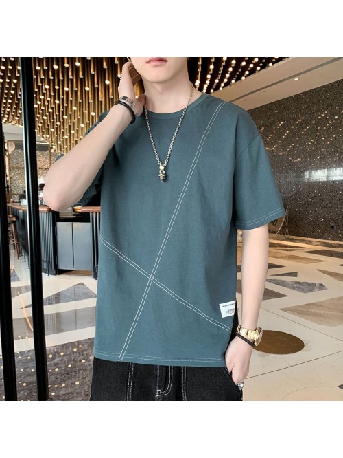 Men's Cotton Short Sleeve T-Shirt  new half s...