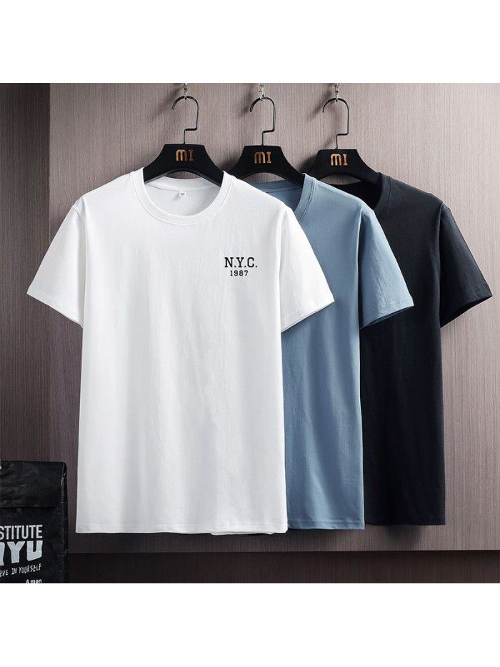  new summer men's short sleeve t-shirt men's upper garment half sleeve fashion boys sympathize with students 