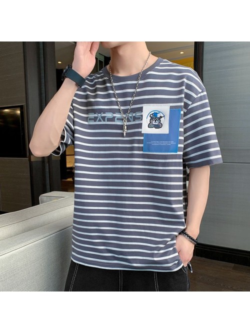 Cotton short sleeve t-shirt men's wear Korean...