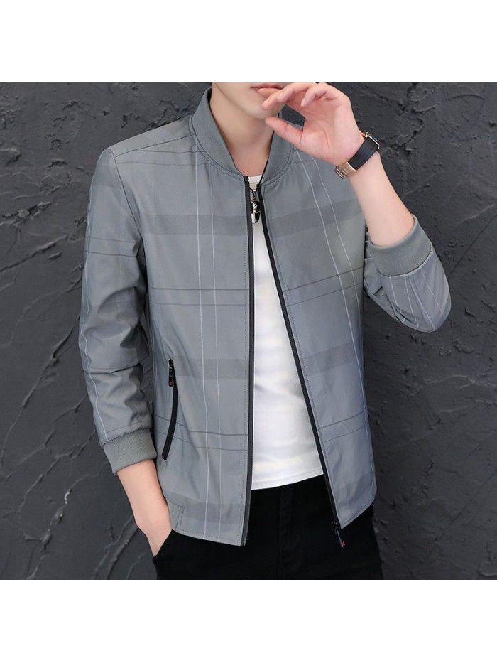 Men's large casual jacket in spring and Autumn 