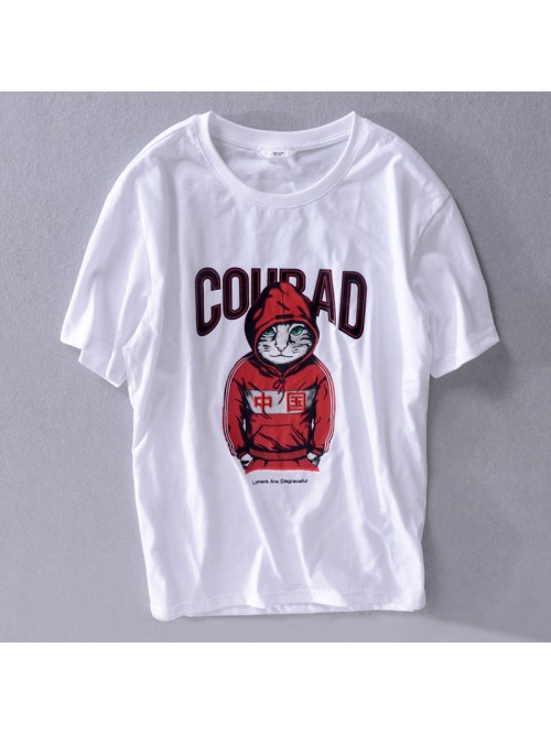 New summer cotton short sleeve men's T-shirt ...