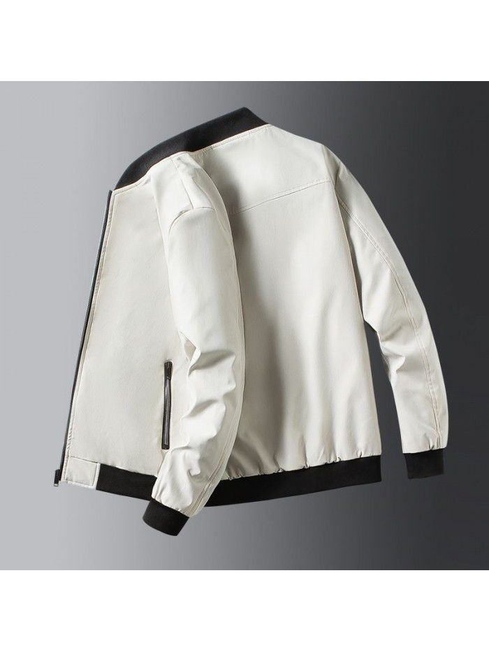 Jacket men's autumn new Korean fashion casual men's coat young students simple versatile fashion spring and autumn wear 