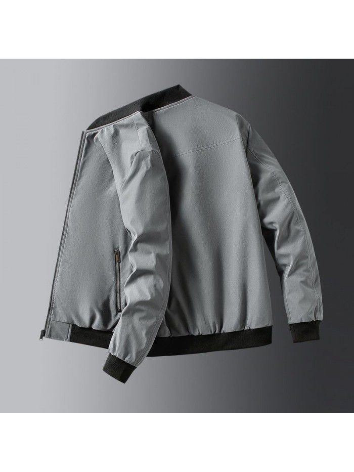 Jacket men's autumn new Korean fashion casual men's coat young students simple versatile fashion spring and autumn wear 