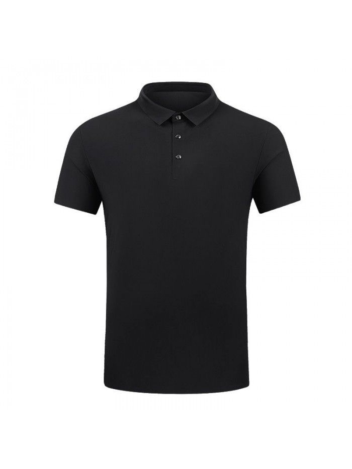 Ice cool men's Lapel short sleeve t-shirt men's half sleeve  summer new large T-shirt short sleeve polo 
